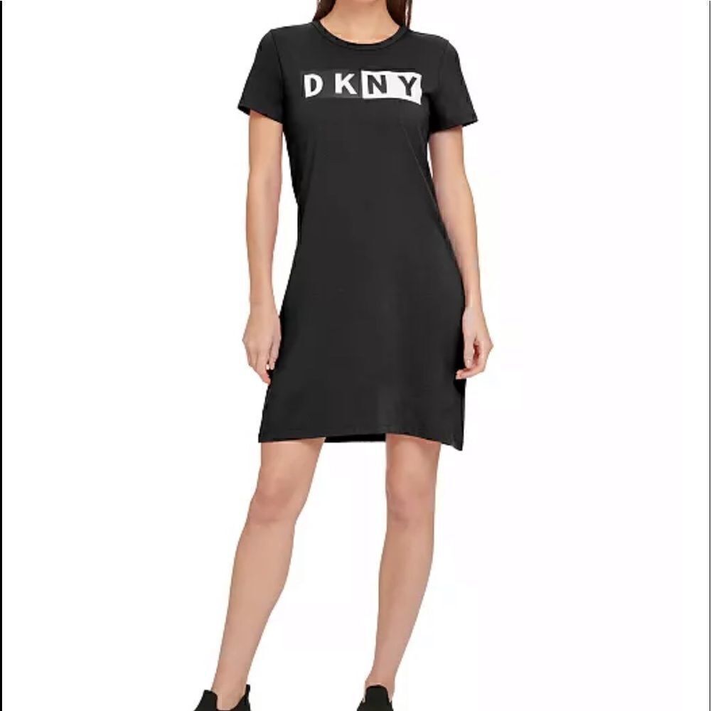 DKNY Women's Logo T-Shirt Dress